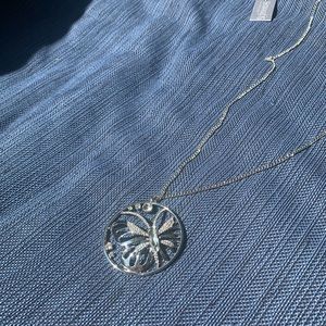 NWT Silver, Butterfly Necklace
